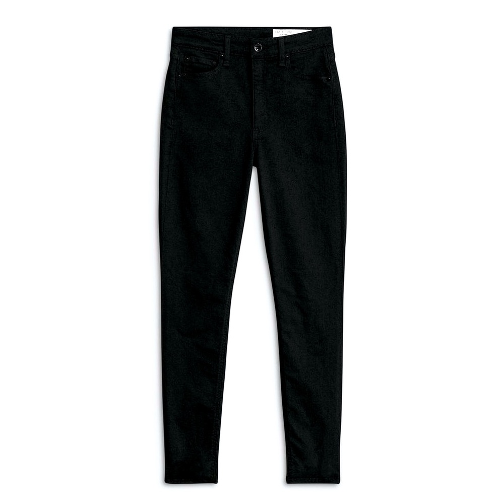 rag & bone‎ High Rise Ankle Skinny Black Pants size 26